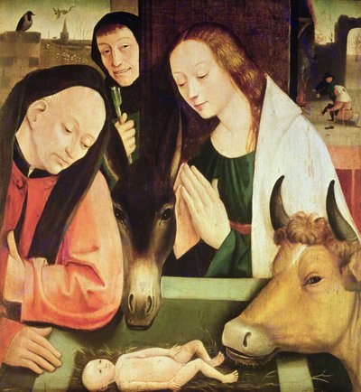 Adoração dos Pastores (óleo sobre painel de carvalho) de Hieronymus Bosch